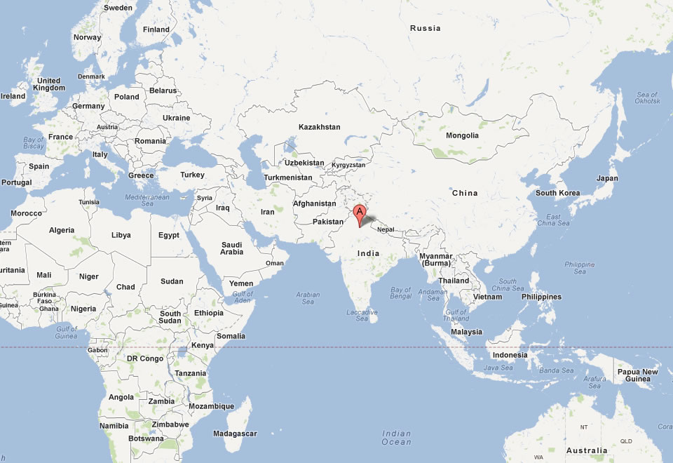 map of delhi world